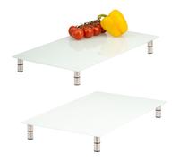 bremermann Plaque de recouvrement pour cuisinière, lot de 2, verre de sécurité, env. 30 x 6 x 52 cm L/H/P pied variable