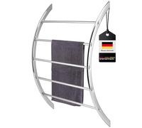bremermann Porte-serviette pour fixation murale assorti de 5 barres en métal (chromé)