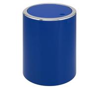 bremermann Poubelle de Salle de Bain Savona avec Couvercle basculant, Poubelle Salle de Bain, matière Plastique, 5,5 litres (Bleu foncé)