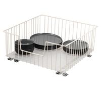 bremermann Tiroir pour armoire de 30 cm de large, tiroir télescopique au sol avec étagère, tiroir de cuisine, chromé