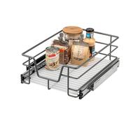bremermann Tiroir télescopique 40 cm avec étagère, tiroir de cuisine à équiper, tiroir d'armoire en métal, gris