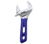 Bremorou Clé à molette à mâchoire fine de 10,2 cm à large ouverture, petite vec poignée rembourrée, clés à molette réglable avec mâchoire fine de 2 mm pour un accès facile aux espaces restreints