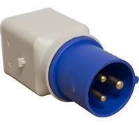 Brennenstuhl 1081560 Adaptateur CEE 3 pôles 16 A/230 V, fiche CEE, Prise Italienne 10 16 A (IP 44)