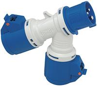 Brennenstuhl 1081582 Distributeur à 2 Prises, Prise et 2 Prises CEE 230 V/16 A 3 pôles (IP44)
