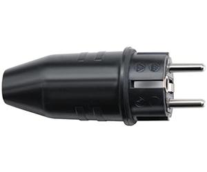 BRENNENSTUHL 1082040 - Clavija Schucko de caucho 230V/16A para exteriores