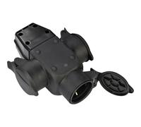 Brennenstuhl 1082120 Adaptateur triple caoutchouc 230 V noir IP44