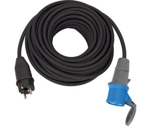 Brennenstuhl 1132910100 power extension 25 m Outdoor Black, Blue