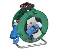 Brennenstuhl 1133555 Tambour Enrouleur de câble 25 M Maritime, Camping Garant G Cee Ip44 25M, Vert