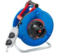 Brennenstuhl 1139941 Enrouleur Électrique Standard 40m de câble H05VV-F 3G1,5, Bleu