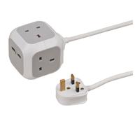 Brennenstuhl 1150103 ALEA Bloc De Prises 3 Voies + USB 3M