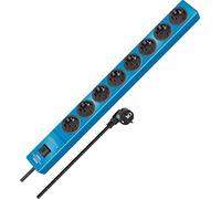 Brennenstuhl 1150610188 Prolongateur Multiprise Hugo! 8 Prises, Bleu, 2 m