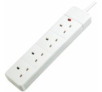 Brennenstuhl 1150623454 4 Voie Extension Douille Avec Fluo Indicateur Blanc 5m
