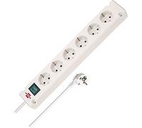 BRENNENSTUHL 1150650326 - Base múltiple Bremounta Blanca apta Para montaje fijo (6 Tomas)