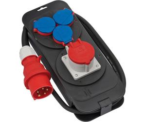 Brennenstuhl 1151600010 power distribution unit (PDU) 4 AC outlet(s) Black, Blue, Red