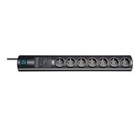Brennenstuhl 1153300477 Primera-Tec DigiMaster Prolongateur multiprise, Noir, 2m Noir G