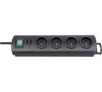 Brennenstuhl 1153304124 Répartiteur électrique 4 Prises H07RN-F 3G1,5 1159960 Noir 2 m