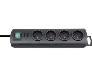 Brennenstuhl 1153304124 Répartiteur électrique 4 Prises H07RN-F 3G1,5 1159960 Noir 2 m