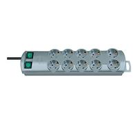 Brennenstuhl 1153390120 Prolongateur Multiprise Primera-Line 10 prises, Argent, 2 m