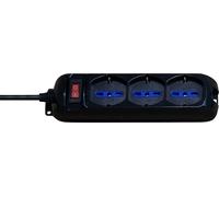 Brennenstuhl 1155509 Barre multiprise Eco-Line avec Interrupteur Noir