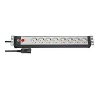 Brennenstuhl 1156057128 rallonge électrique 3 m 8 prise(s) CA Intérieur Noir