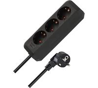 Brennenstuhl Eco-Line Noir 1158620015 : Bloc multiprise Noir, câble 1.5m, largeur 170mm