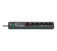 Multiprise Parasurtenseur avec 6 Prises Secure-Tec 3m Gris anthracite