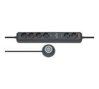 Brennenstuhl Eco-Line Comfort Switch multiprise 2 m 6 sortie(s) CA Anthracite