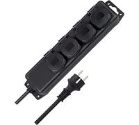Brennenstuhl 1159960 Bloc multiprise IP44 4 Prises Noir