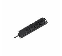 socle multiprise Brennenstuhl, 4 prises, protection IP44, câble 2m H07RN-F 3G1,5, coloris noir