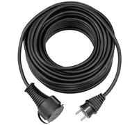 Brennenstuhl 1161470 Cordon prolongateur de qualité IP44 en Caoutchouc, Noir, 25 m