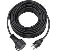 Brennenstuhl 1161470 Cordon prolongateur de qualité IP44 en Caoutchouc, Noir, 25 m