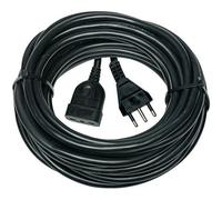 Brennenstuhl 1167465 Rallonge en plastique 10 m Noir avec fiche italienne 16 A et prise italienne 10 A + 16 A