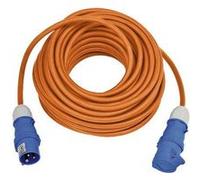 Brennenstuhl Rallonge électrique 1167650625 H07RN-F 3G IP44 230V/16A 25 m 2,5 mm Orange/Bleu