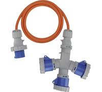 Brennenstuhl 1167670202 alimentation Rallonge CEE de camping bleu, gris, orange 2 m H07RN-F 3G 2,5 mm²