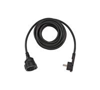 Brennenstuhl Rallonge H05VV-F3G1.5 5 m 1 sortie CA d'intérieur Noir IP20 prise plate