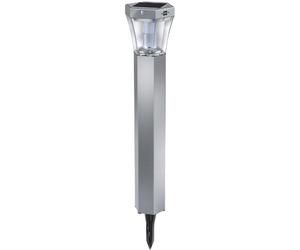 Brennenstuhl 1170790 Balise de Jardin LED Solaire SOL FL 13007 Aluminium/Plastique Argenté
