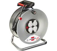Brennenstuhl 1198560 Rallonge avec enrouleur Garant S 4, avec câble H05VV-F 3G1,5 de 50 m