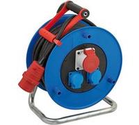 Brennenstuhl 1237980 Garant enrouleur de câble 2x Schuko 1x triphasé 30 mètres Noir G