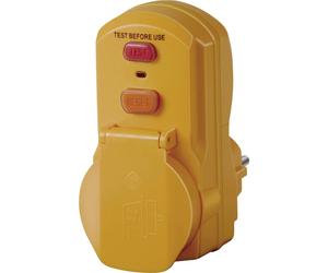 Brennenstuhl 1290660 Connecteur intermédiaire - protection des personnes PRCD 230 V jaune IP54
