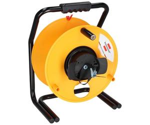 Brennenstuhl 1319000 Brobusta G Dévidoir vide, Noir/jaune, Ø380 mm