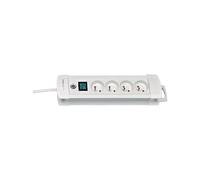 Brennenstuhl Multiprise Premium Plus 4 prises avec interrupteur 1.8m - Blanc