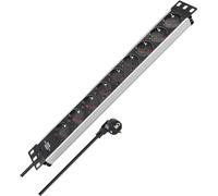 Brennenstuhl 1390007009 Alu-Line Prolongateur multiprise Argent/Noir