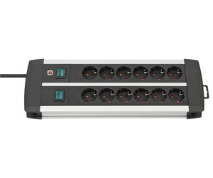 Brennenstuhl 1391000912 power extension 3 m 12 AC outlet(s) Indoor Black, White