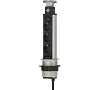 Brennenstuhl 1396200003 - Base múltiple retráctil Para mesas Tower Power Multicolore