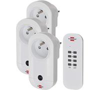 Set de prises télécommandées BRENNENSTUHL Comfort-Line - 3 prises pour l'intérieur - 1507041
