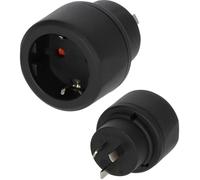 Brennenstuhl Adaptateur de voyage 1508440 Europe vers Australie/Chine avec terre Fusible 10A Noir