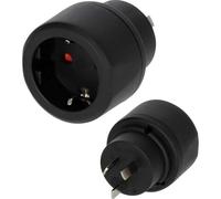 Brennenstuhl Adaptateur de voyage 1508440 Europe vers Australie/Chine avec terre Fusible 10A Noir