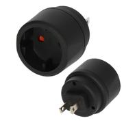 Brennenstuhl 1508450 Adaptateur secteur de voyage Euro/USA-Japon, Noir