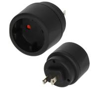 Adaptateur de Voyage pour États-Unis / Japon / prise Euro 16A Noir