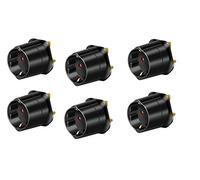 Brennenstuhl 1508533 Lot de 6 adaptateurs de voyage avec prise de terre 13 A 250 V